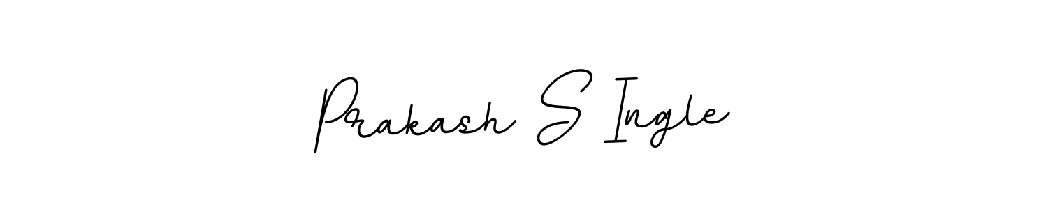 Make a beautiful signature design for name Prakash S Ingle. With this signature (BallpointsItalic-DORy9) style, you can create a handwritten signature for free. Prakash S Ingle signature style 11 images and pictures png