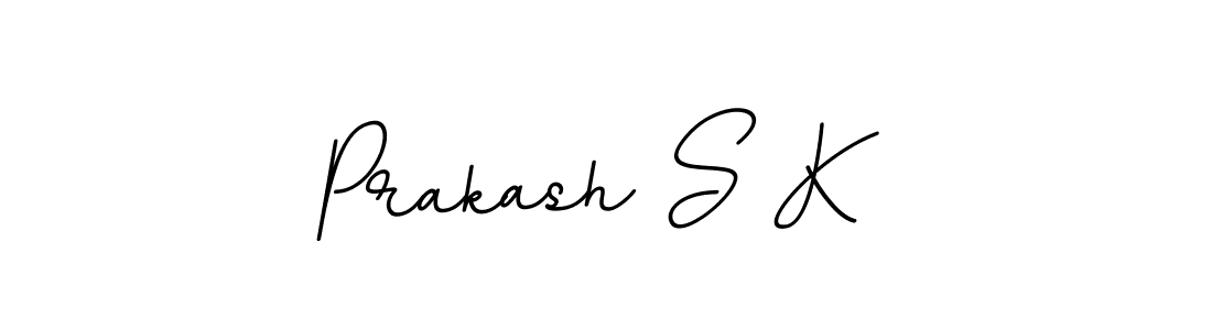 Design your own signature with our free online signature maker. With this signature software, you can create a handwritten (BallpointsItalic-DORy9) signature for name Prakash S K. Prakash S K signature style 11 images and pictures png