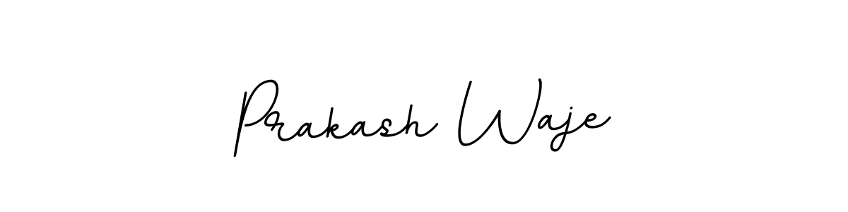How to make Prakash Waje name signature. Use BallpointsItalic-DORy9 style for creating short signs online. This is the latest handwritten sign. Prakash Waje signature style 11 images and pictures png