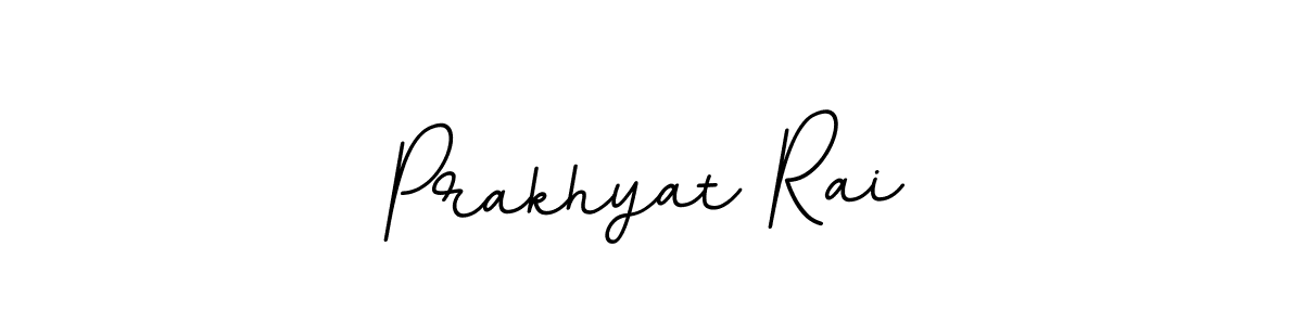 Use a signature maker to create a handwritten signature online. With this signature software, you can design (BallpointsItalic-DORy9) your own signature for name Prakhyat Rai. Prakhyat Rai signature style 11 images and pictures png