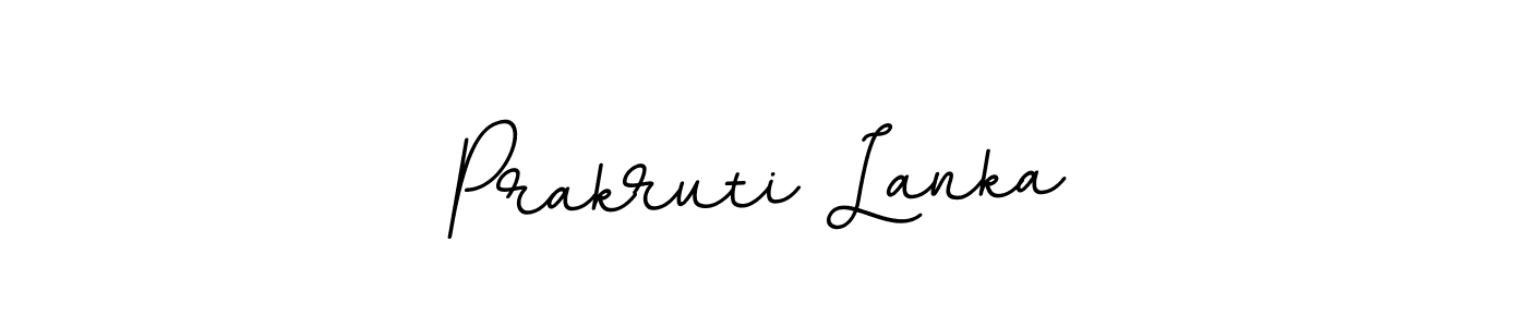 Make a beautiful signature design for name Prakruti Lanka. With this signature (BallpointsItalic-DORy9) style, you can create a handwritten signature for free. Prakruti Lanka signature style 11 images and pictures png