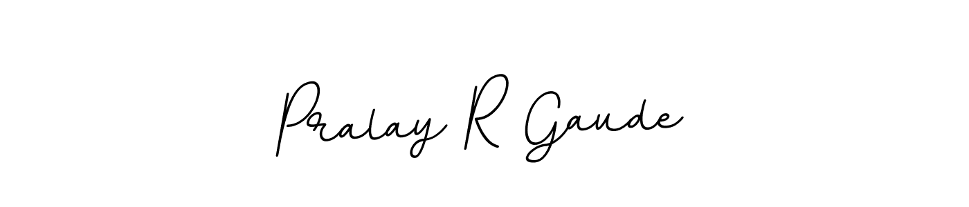 You can use this online signature creator to create a handwritten signature for the name Pralay R Gaude. This is the best online autograph maker. Pralay R Gaude signature style 11 images and pictures png