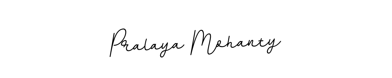 Design your own signature with our free online signature maker. With this signature software, you can create a handwritten (BallpointsItalic-DORy9) signature for name Pralaya Mohanty. Pralaya Mohanty signature style 11 images and pictures png