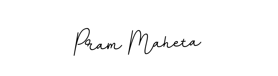 You should practise on your own different ways (BallpointsItalic-DORy9) to write your name (Pram Maheta) in signature. don't let someone else do it for you. Pram Maheta signature style 11 images and pictures png