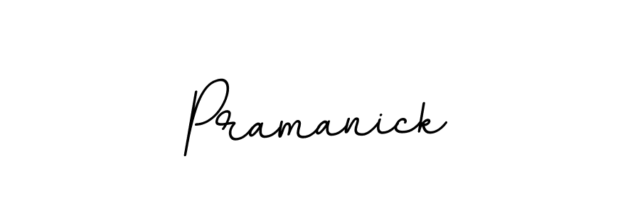 Make a beautiful signature design for name Pramanick. With this signature (BallpointsItalic-DORy9) style, you can create a handwritten signature for free. Pramanick signature style 11 images and pictures png
