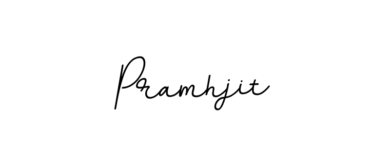 Design your own signature with our free online signature maker. With this signature software, you can create a handwritten (BallpointsItalic-DORy9) signature for name Pramhjit. Pramhjit signature style 11 images and pictures png