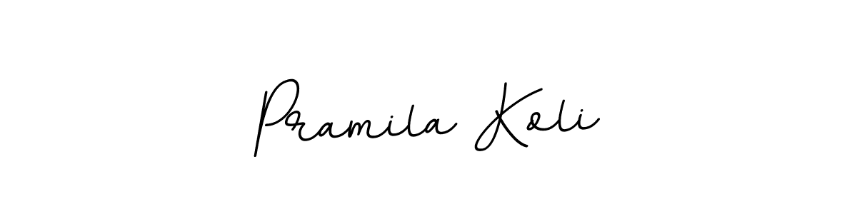 The best way (BallpointsItalic-DORy9) to make a short signature is to pick only two or three words in your name. The name Pramila Koli include a total of six letters. For converting this name. Pramila Koli signature style 11 images and pictures png