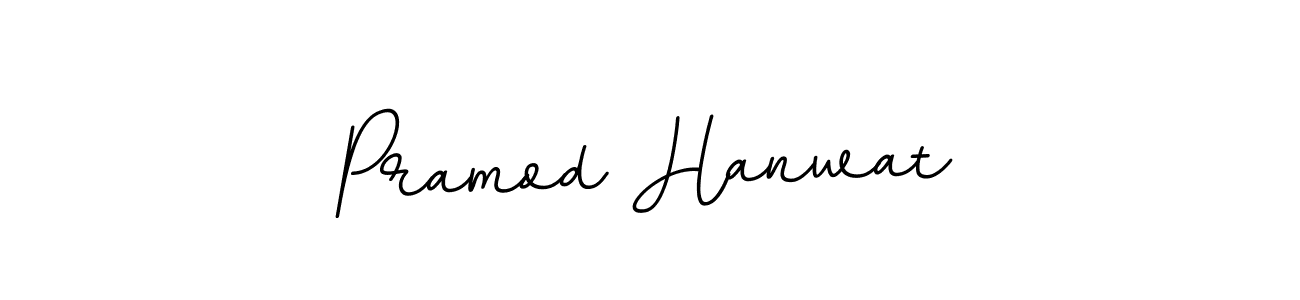 How to make Pramod Hanwat name signature. Use BallpointsItalic-DORy9 style for creating short signs online. This is the latest handwritten sign. Pramod Hanwat signature style 11 images and pictures png