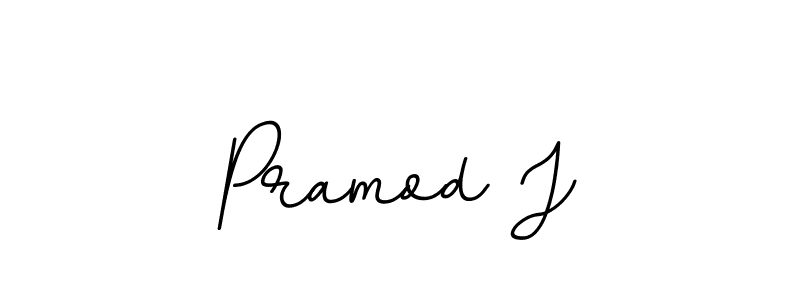 Pramod J stylish signature style. Best Handwritten Sign (BallpointsItalic-DORy9) for my name. Handwritten Signature Collection Ideas for my name Pramod J. Pramod J signature style 11 images and pictures png