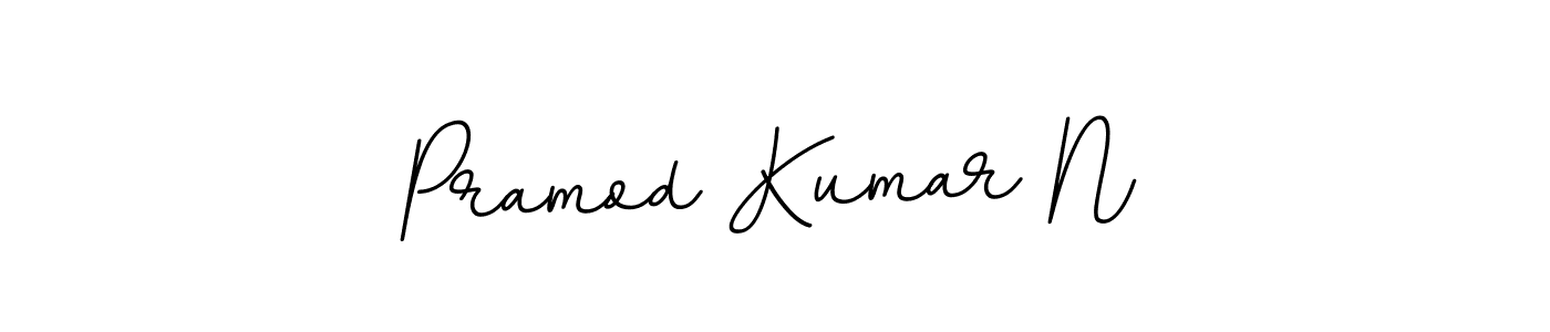 Create a beautiful signature design for name Pramod Kumar N. With this signature (BallpointsItalic-DORy9) fonts, you can make a handwritten signature for free. Pramod Kumar N signature style 11 images and pictures png