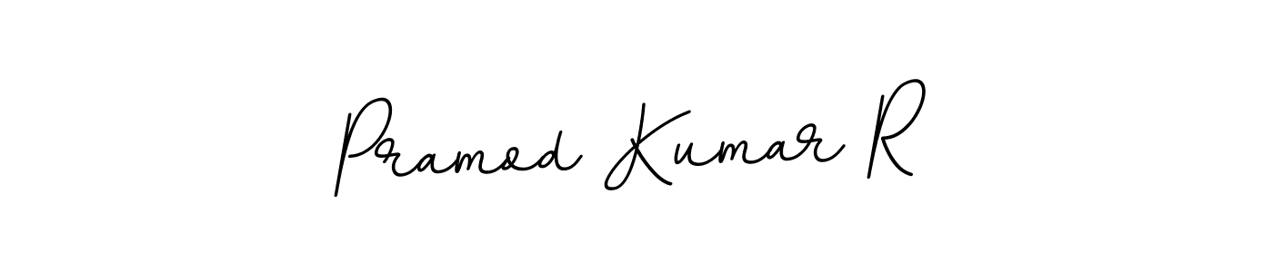 Make a beautiful signature design for name Pramod Kumar R. With this signature (BallpointsItalic-DORy9) style, you can create a handwritten signature for free. Pramod Kumar R signature style 11 images and pictures png