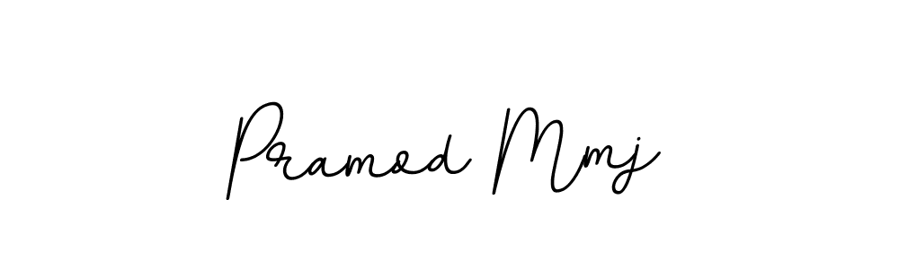 How to make Pramod Mmj name signature. Use BallpointsItalic-DORy9 style for creating short signs online. This is the latest handwritten sign. Pramod Mmj signature style 11 images and pictures png