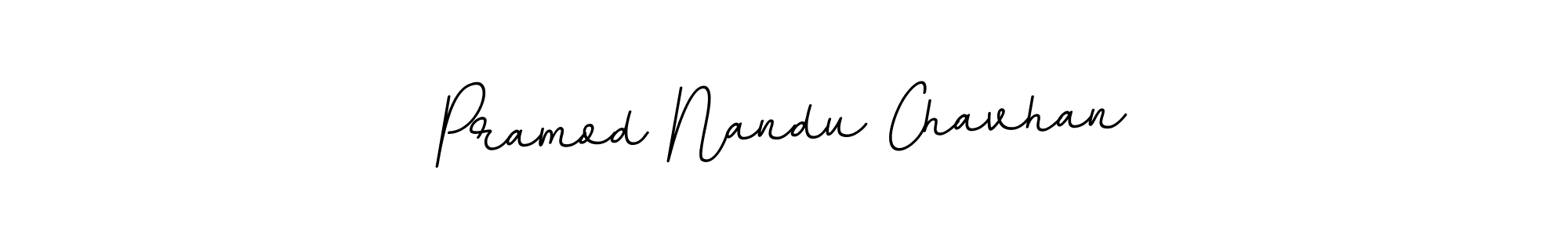if you are searching for the best signature style for your name Pramod Nandu Chavhan. so please give up your signature search. here we have designed multiple signature styles  using BallpointsItalic-DORy9. Pramod Nandu Chavhan signature style 11 images and pictures png