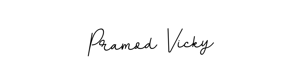 Make a beautiful signature design for name Pramod Vicky. Use this online signature maker to create a handwritten signature for free. Pramod Vicky signature style 11 images and pictures png