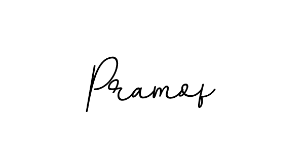 How to make Pramof name signature. Use BallpointsItalic-DORy9 style for creating short signs online. This is the latest handwritten sign. Pramof signature style 11 images and pictures png