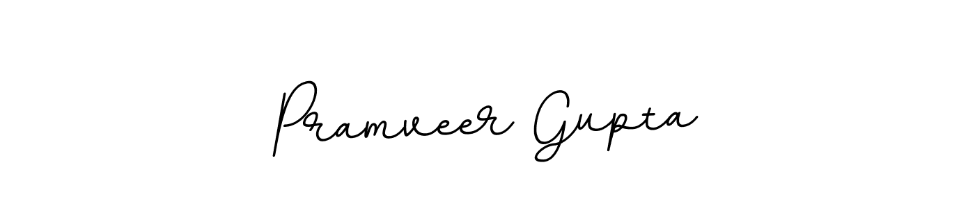 Design your own signature with our free online signature maker. With this signature software, you can create a handwritten (BallpointsItalic-DORy9) signature for name Pramveer Gupta. Pramveer Gupta signature style 11 images and pictures png