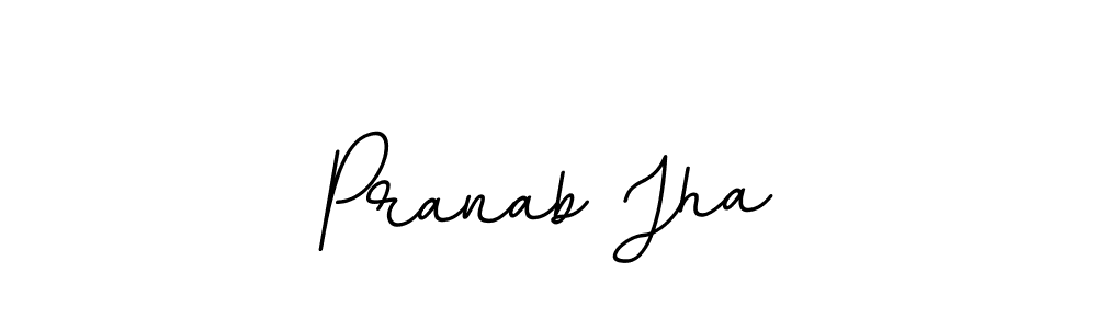 Design your own signature with our free online signature maker. With this signature software, you can create a handwritten (BallpointsItalic-DORy9) signature for name Pranab Jha. Pranab Jha signature style 11 images and pictures png