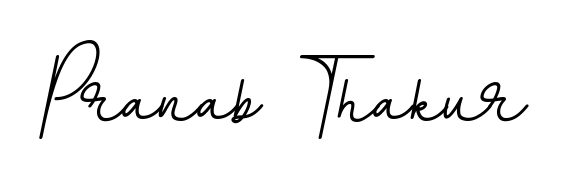 A dynamic signature style for Pranab Thakur using BallpointsItalic-DORy9 script. Designed to look authentic, handwritten, and professional. Pranab Thakur signature style 11 images and pictures png