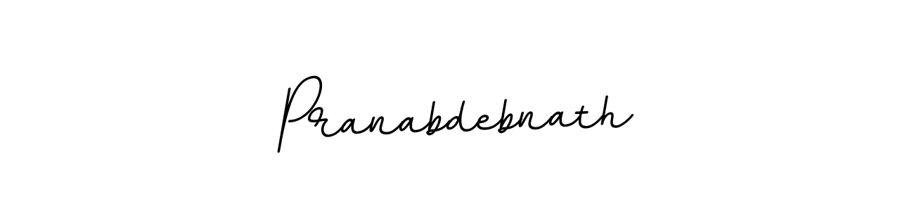 How to make Pranabdebnath name signature. Use BallpointsItalic-DORy9 style for creating short signs online. This is the latest handwritten sign. Pranabdebnath signature style 11 images and pictures png