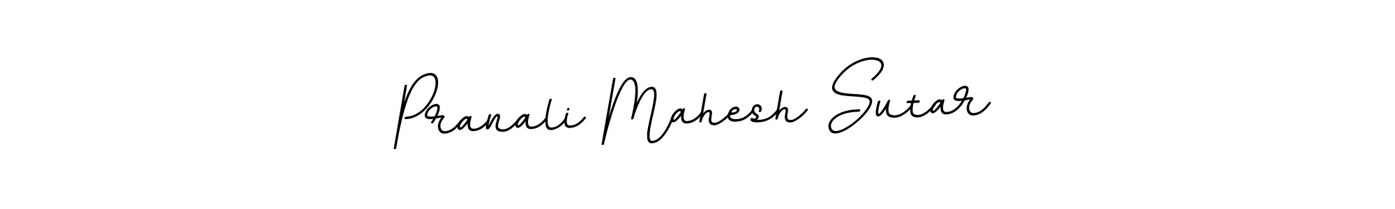 This is the best signature style for the Pranali Mahesh Sutar name. Also you like these signature font (BallpointsItalic-DORy9). Mix name signature. Pranali Mahesh Sutar signature style 11 images and pictures png