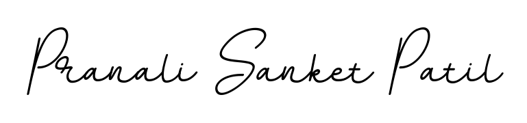 A timeless handwritten aesthetic for Pranali Sanket Patil. The BallpointsItalic-DORy9 font gives your signature a handcrafted feel with natural curves. Pranali Sanket Patil signature style 11 images and pictures png