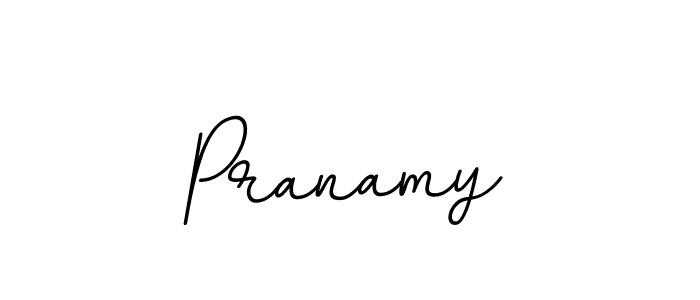 The best way (BallpointsItalic-DORy9) to make a short signature is to pick only two or three words in your name. The name Pranamy include a total of six letters. For converting this name. Pranamy signature style 11 images and pictures png