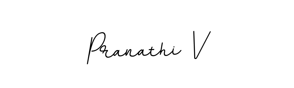 Design your own signature with our free online signature maker. With this signature software, you can create a handwritten (BallpointsItalic-DORy9) signature for name Pranathi V. Pranathi V signature style 11 images and pictures png