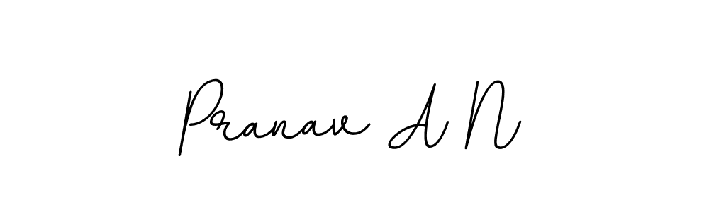 if you are searching for the best signature style for your name Pranav A N. so please give up your signature search. here we have designed multiple signature styles  using BallpointsItalic-DORy9. Pranav A N signature style 11 images and pictures png