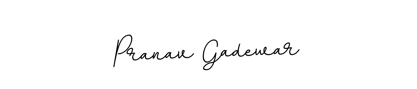 Make a beautiful signature design for name Pranav Gadewar. With this signature (BallpointsItalic-DORy9) style, you can create a handwritten signature for free. Pranav Gadewar signature style 11 images and pictures png