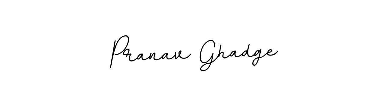 Design your own signature with our free online signature maker. With this signature software, you can create a handwritten (BallpointsItalic-DORy9) signature for name Pranav Ghadge. Pranav Ghadge signature style 11 images and pictures png