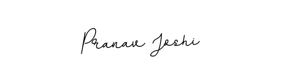 Create a beautiful signature design for name Pranav Joshi. With this signature (BallpointsItalic-DORy9) fonts, you can make a handwritten signature for free. Pranav Joshi signature style 11 images and pictures png