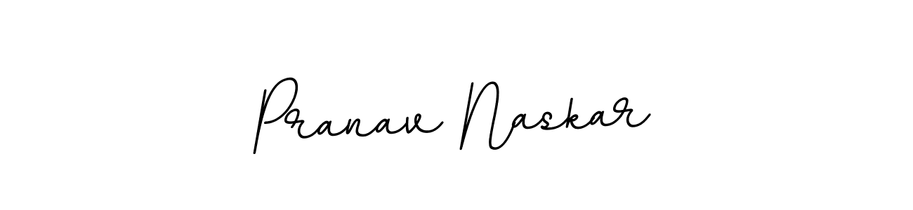 Make a beautiful signature design for name Pranav Naskar. With this signature (BallpointsItalic-DORy9) style, you can create a handwritten signature for free. Pranav Naskar signature style 11 images and pictures png