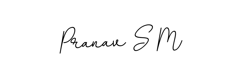 It looks lik you need a new signature style for name Pranav S M. Design unique handwritten (BallpointsItalic-DORy9) signature with our free signature maker in just a few clicks. Pranav S M signature style 11 images and pictures png