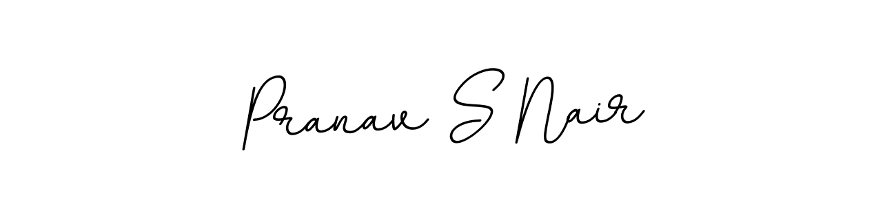 Design your own signature with our free online signature maker. With this signature software, you can create a handwritten (BallpointsItalic-DORy9) signature for name Pranav S Nair. Pranav S Nair signature style 11 images and pictures png