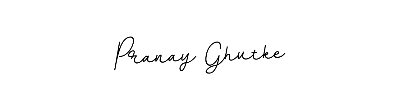 Design your own signature with our free online signature maker. With this signature software, you can create a handwritten (BallpointsItalic-DORy9) signature for name Pranay Ghutke. Pranay Ghutke signature style 11 images and pictures png