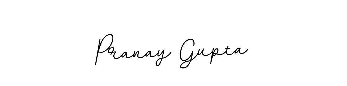 Create a beautiful signature design for name Pranay Gupta. With this signature (BallpointsItalic-DORy9) fonts, you can make a handwritten signature for free. Pranay Gupta signature style 11 images and pictures png