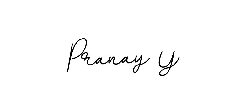 Design your own signature with our free online signature maker. With this signature software, you can create a handwritten (BallpointsItalic-DORy9) signature for name Pranay Y. Pranay Y signature style 11 images and pictures png