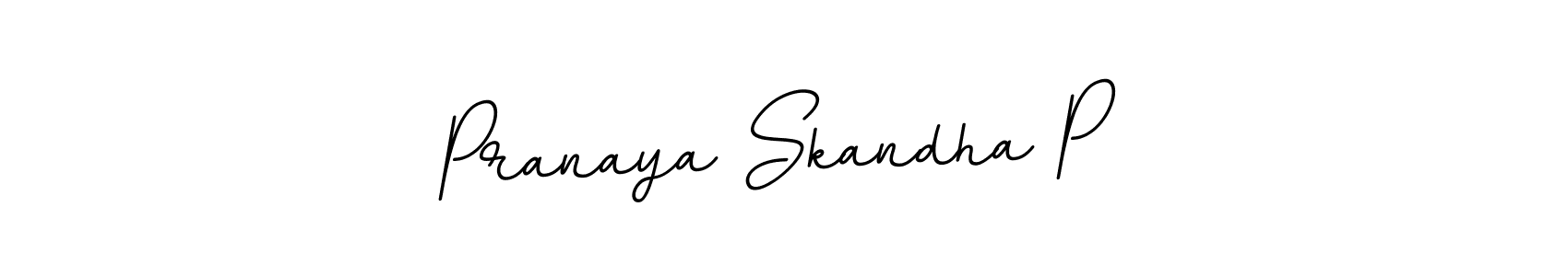 Also we have Pranaya Skandha P name is the best signature style. Create professional handwritten signature collection using BallpointsItalic-DORy9 autograph style. Pranaya Skandha P signature style 11 images and pictures png