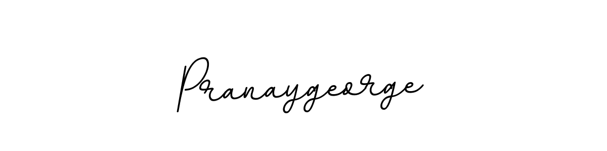 Create a beautiful signature design for name Pranaygeorge. With this signature (BallpointsItalic-DORy9) fonts, you can make a handwritten signature for free. Pranaygeorge signature style 11 images and pictures png