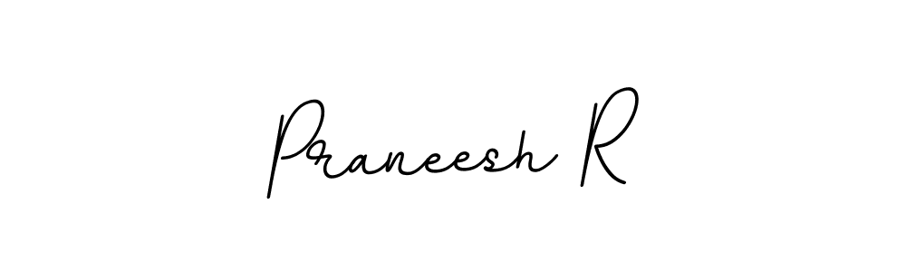 Praneesh R stylish signature style. Best Handwritten Sign (BallpointsItalic-DORy9) for my name. Handwritten Signature Collection Ideas for my name Praneesh R. Praneesh R signature style 11 images and pictures png