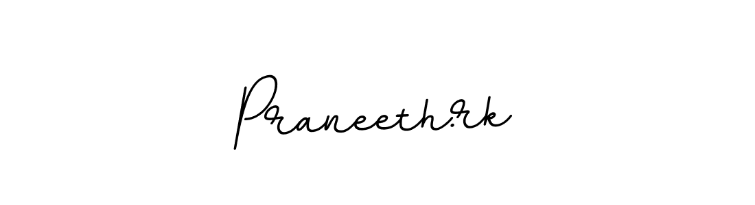 if you are searching for the best signature style for your name Praneeth.rk. so please give up your signature search. here we have designed multiple signature styles  using BallpointsItalic-DORy9. Praneeth.rk signature style 11 images and pictures png