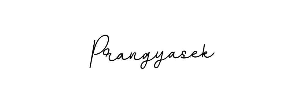 Make a beautiful signature design for name Prangyasek. With this signature (BallpointsItalic-DORy9) style, you can create a handwritten signature for free. Prangyasek signature style 11 images and pictures png