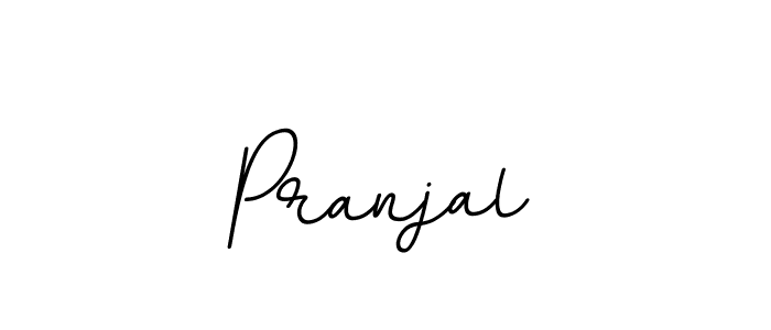 How to make Pranjal name signature. Use BallpointsItalic-DORy9 style for creating short signs online. This is the latest handwritten sign. Pranjal signature style 11 images and pictures png