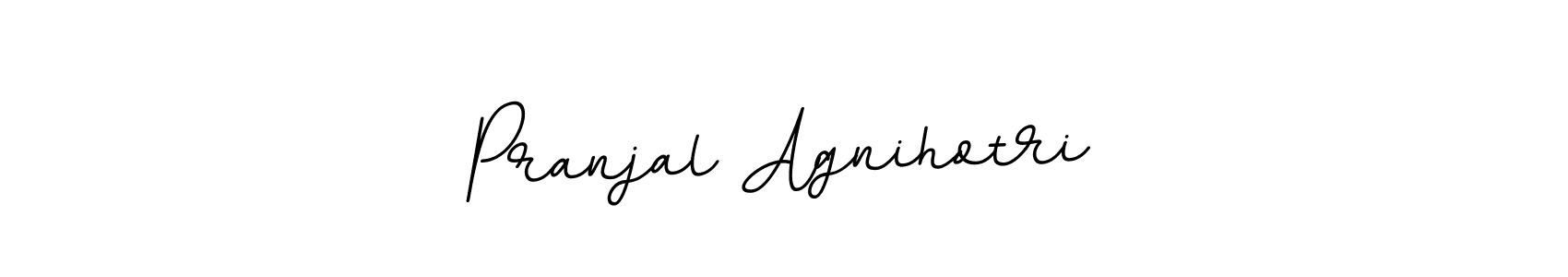 Create a beautiful signature design for name Pranjal Agnihotri. With this signature (BallpointsItalic-DORy9) fonts, you can make a handwritten signature for free. Pranjal Agnihotri signature style 11 images and pictures png