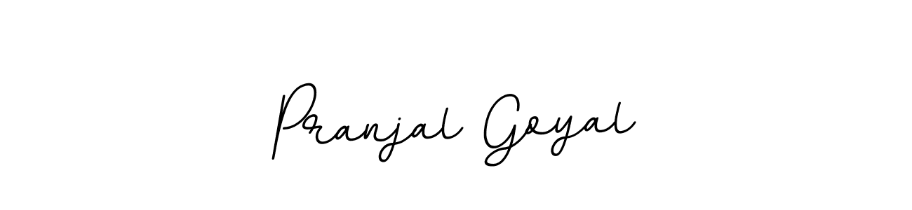 Make a beautiful signature design for name Pranjal Goyal. With this signature (BallpointsItalic-DORy9) style, you can create a handwritten signature for free. Pranjal Goyal signature style 11 images and pictures png