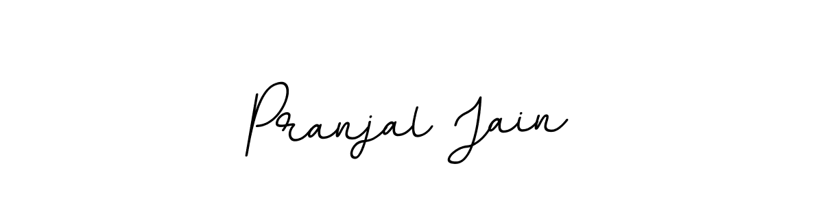 Create a beautiful signature design for name Pranjal Jain. With this signature (BallpointsItalic-DORy9) fonts, you can make a handwritten signature for free. Pranjal Jain signature style 11 images and pictures png