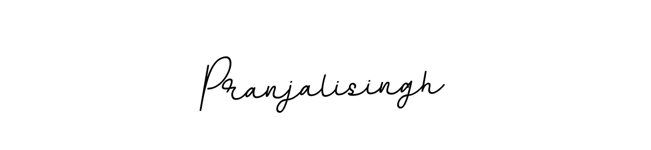 Make a beautiful signature design for name Pranjalisingh. With this signature (BallpointsItalic-DORy9) style, you can create a handwritten signature for free. Pranjalisingh signature style 11 images and pictures png