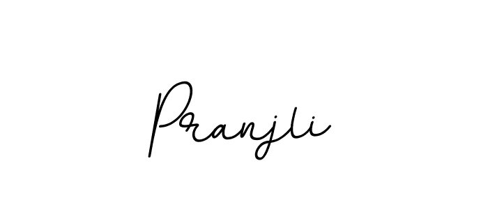 if you are searching for the best signature style for your name Pranjli. so please give up your signature search. here we have designed multiple signature styles  using BallpointsItalic-DORy9. Pranjli signature style 11 images and pictures png