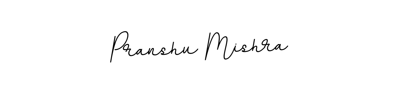 Create a beautiful signature design for name Pranshu Mishra. With this signature (BallpointsItalic-DORy9) fonts, you can make a handwritten signature for free. Pranshu Mishra signature style 11 images and pictures png