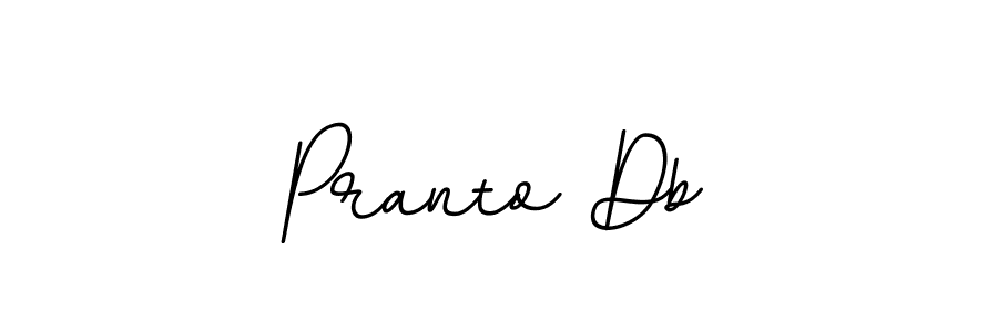 Design your own signature with our free online signature maker. With this signature software, you can create a handwritten (BallpointsItalic-DORy9) signature for name Pranto Db. Pranto Db signature style 11 images and pictures png